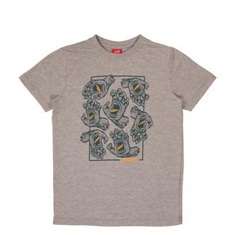 Santa Cruz Youth Crowd Hand T-Shirt Heather Grey