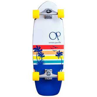 Ocean Pacific Surfskate Skateboard Sunset Hvid/Navy