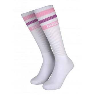 Rookie Stripe Strømper WhitePinkPurple