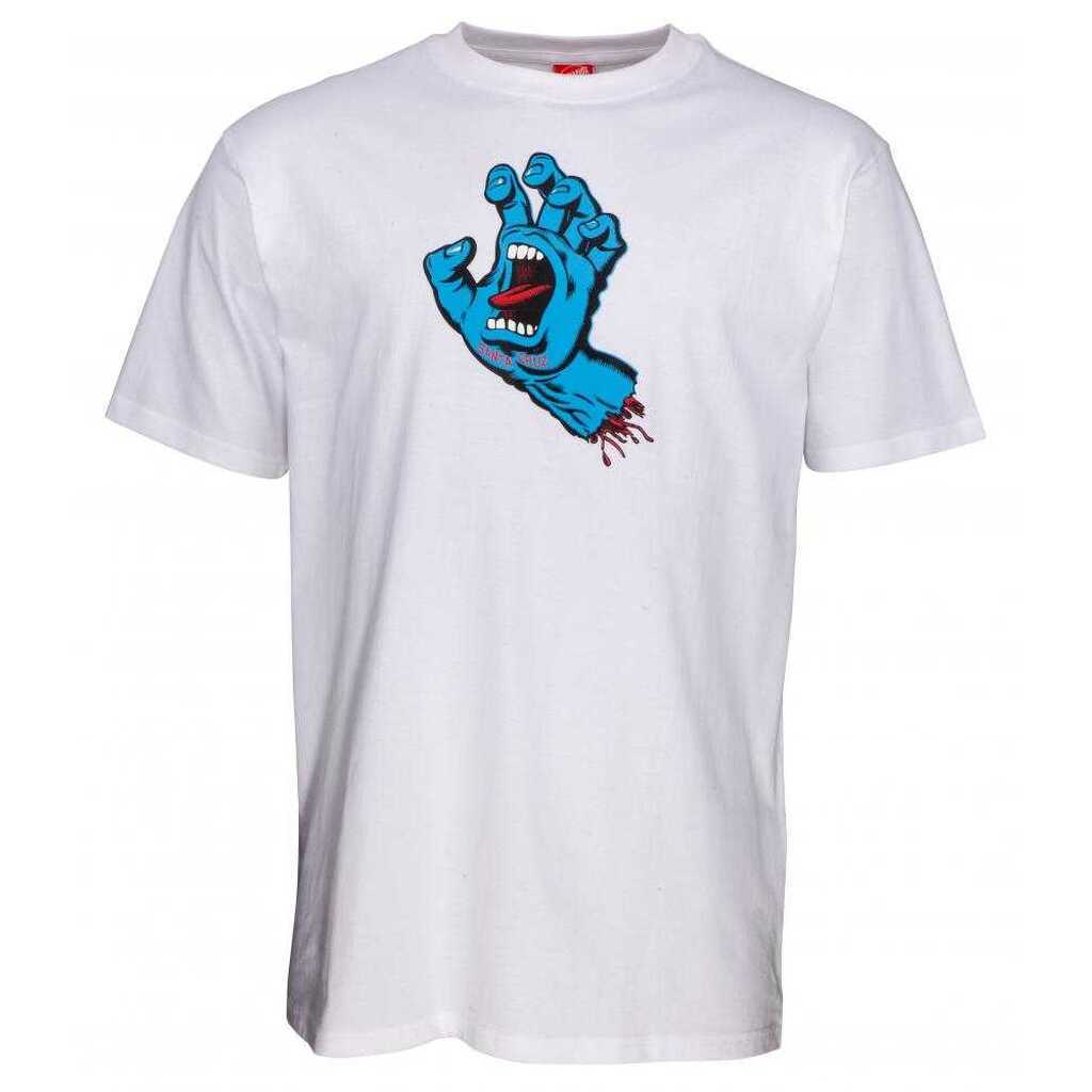 Santa Cruz Kortærmet T-shirt Screaming Hand White