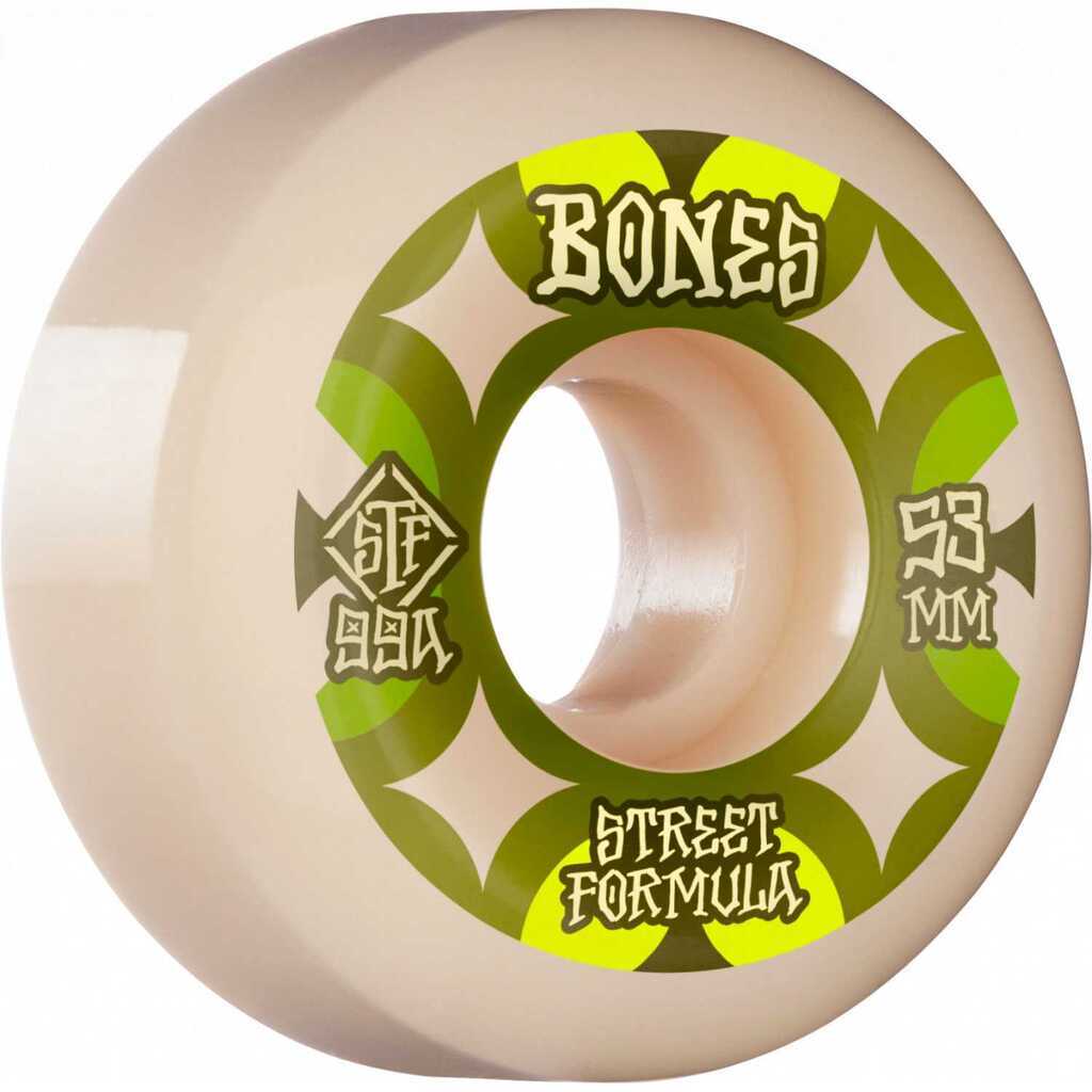 Bones Wheels STF Skateboard Hjul Retros 53mm V5 Sidecut 99A 4pk