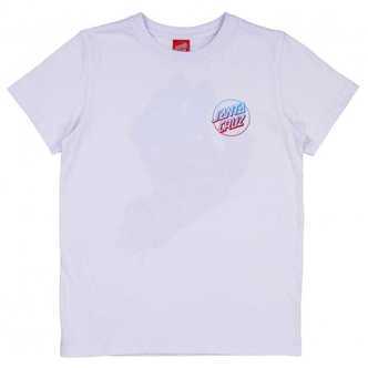 Santa Cruz Youth Kortærmet T-Shirt Classic 'Fade Hand' Hvid