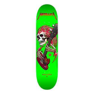 Powell Peralta Flight Metallica Collab Skateboard Deck Lime Green - 9 x 32.95