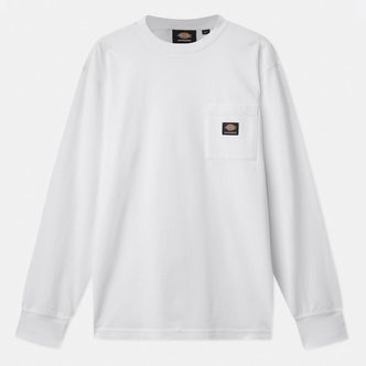 Dickies Mount Vista Langærmet T-Shirt Hvid