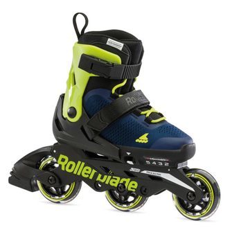 Rollerblade Microblade 3WD - Inline Rulleskøjte Blue RoyalLime