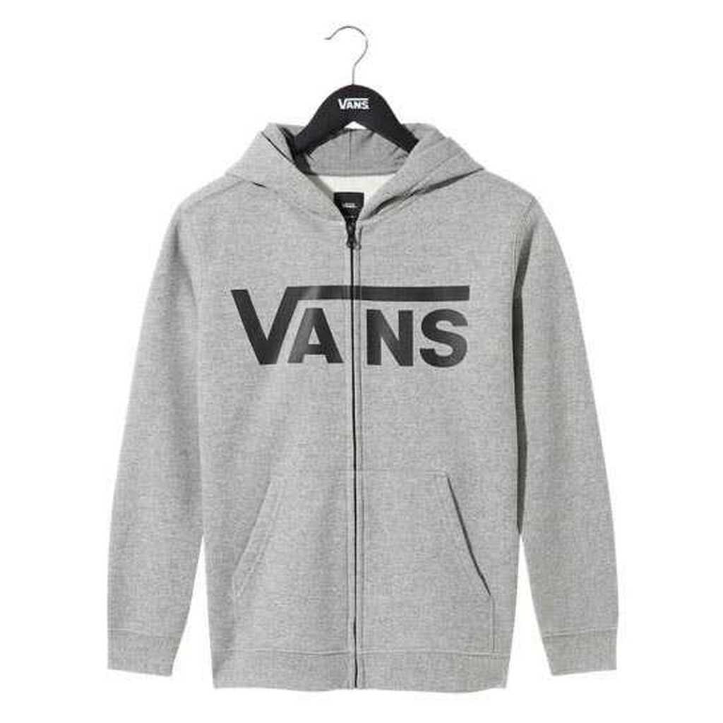 Vans Classic Zip Hættetrøje Børn Grå Melange/Sort