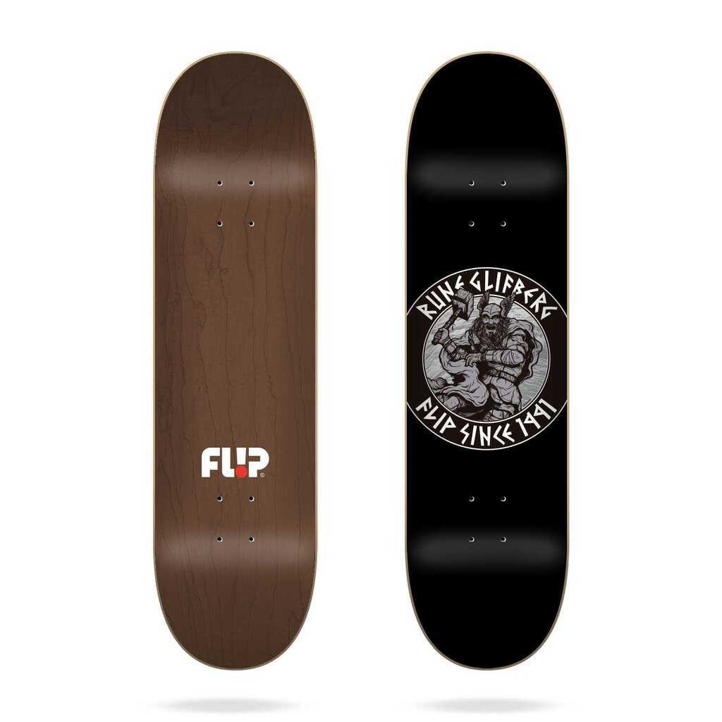 Flip Skateboard Deck 8.0 x 31.85 Glifberg Thor Black