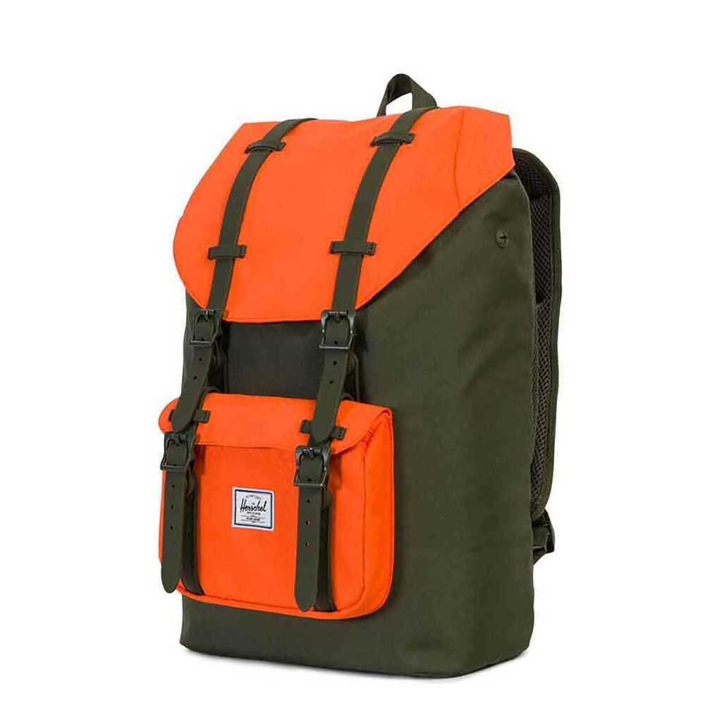 Herschel Little America Rygsæk Forest NightVermillion Orange 17L