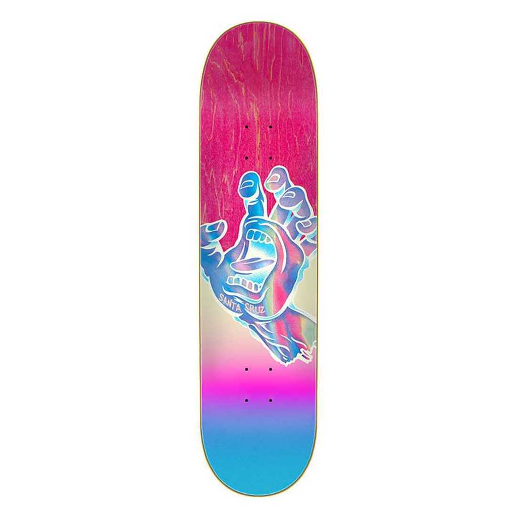 Santa Cruz Skateboard Deck Iridescent Hand 7.75 x 31.4