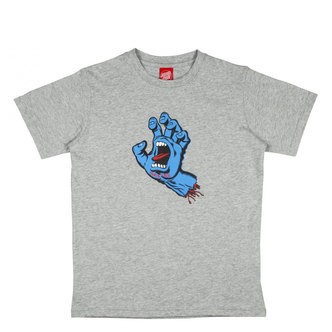 Santa Cruz Youth Screaming Hand T-Shirt Heather Grey