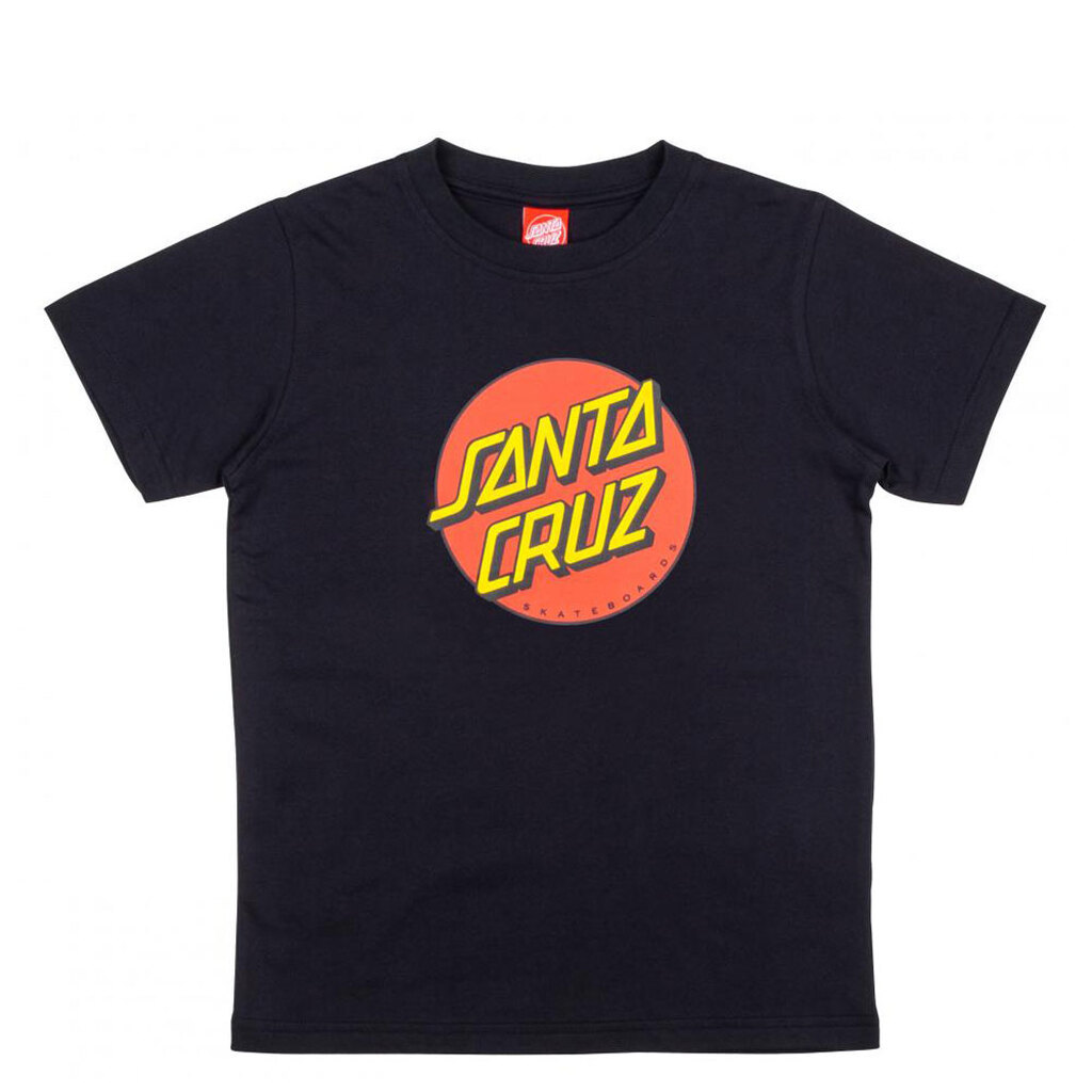 Santa Cruz Youth Classic Dot T-Shirt Black