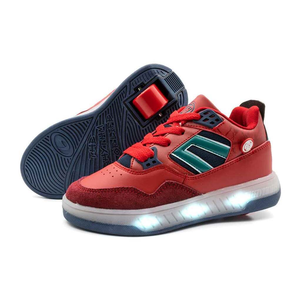 Breezy Rullesko med LED lys Red Navy