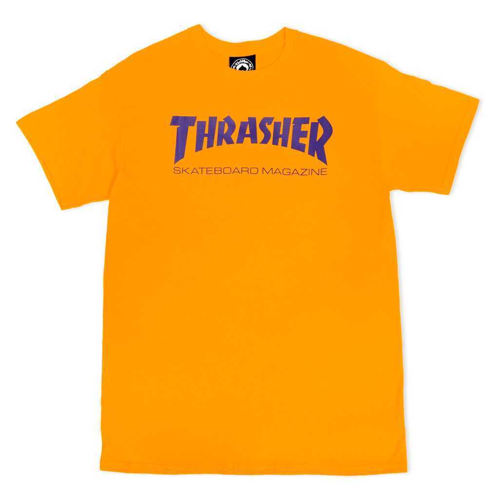 Thrasher Skate Magazine T-shirt Guld/Lilla