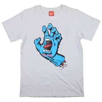 Santa Cruz Kids Kortærmet T-shirt Screaming Hand Hvid