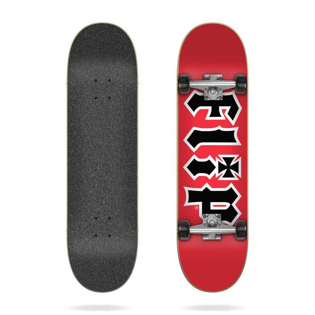 Flip Skateboard 7.25 x 28 HKD Red Complete