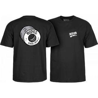 Bones Wheels Heritage Boneless T-Shirt Black