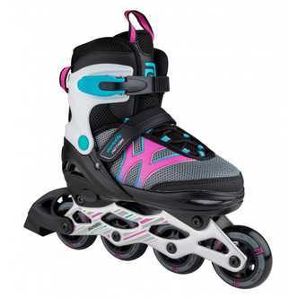 Skatelife Justerbar Inline Rulleskøjter Sort/Pink
