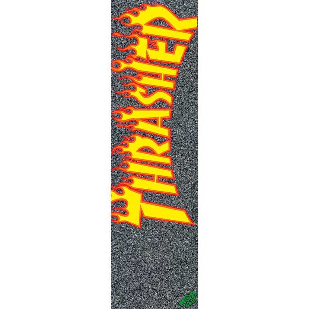 Thrasher Griptape fra MOB Flame Logo Sort 9 x 33