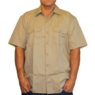 Dickies 1574 Work Shirt Kortærmet Skjorte Khaki