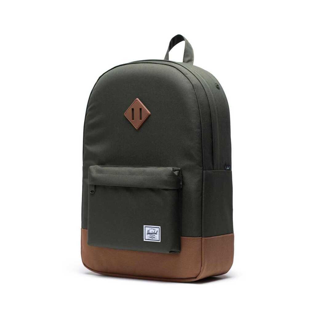 Herschel Heritage Rygsæk Dark OliveSaddle Brown 21,5L