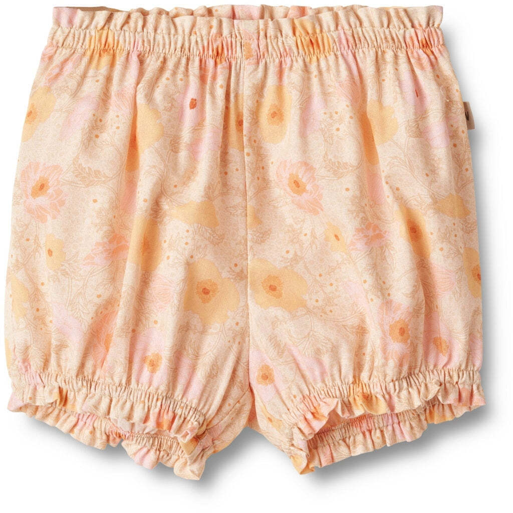 Angie Shorts, Alabaster Flower Bobbles, Wheat