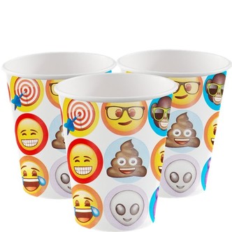 Emoji papkrus - 8 stk.