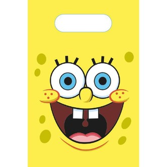 Svampebob Firkant slikposer gul - 8 stk.