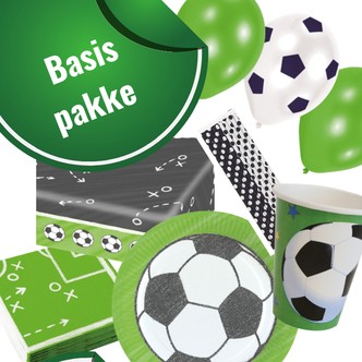 Fodboldfest pakke 'Basis' med 41 stk. fodbold pynt.